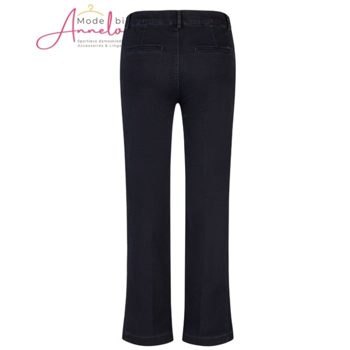 Anna Montana broek 1045 Mila wide flexi Milano - Dark blue